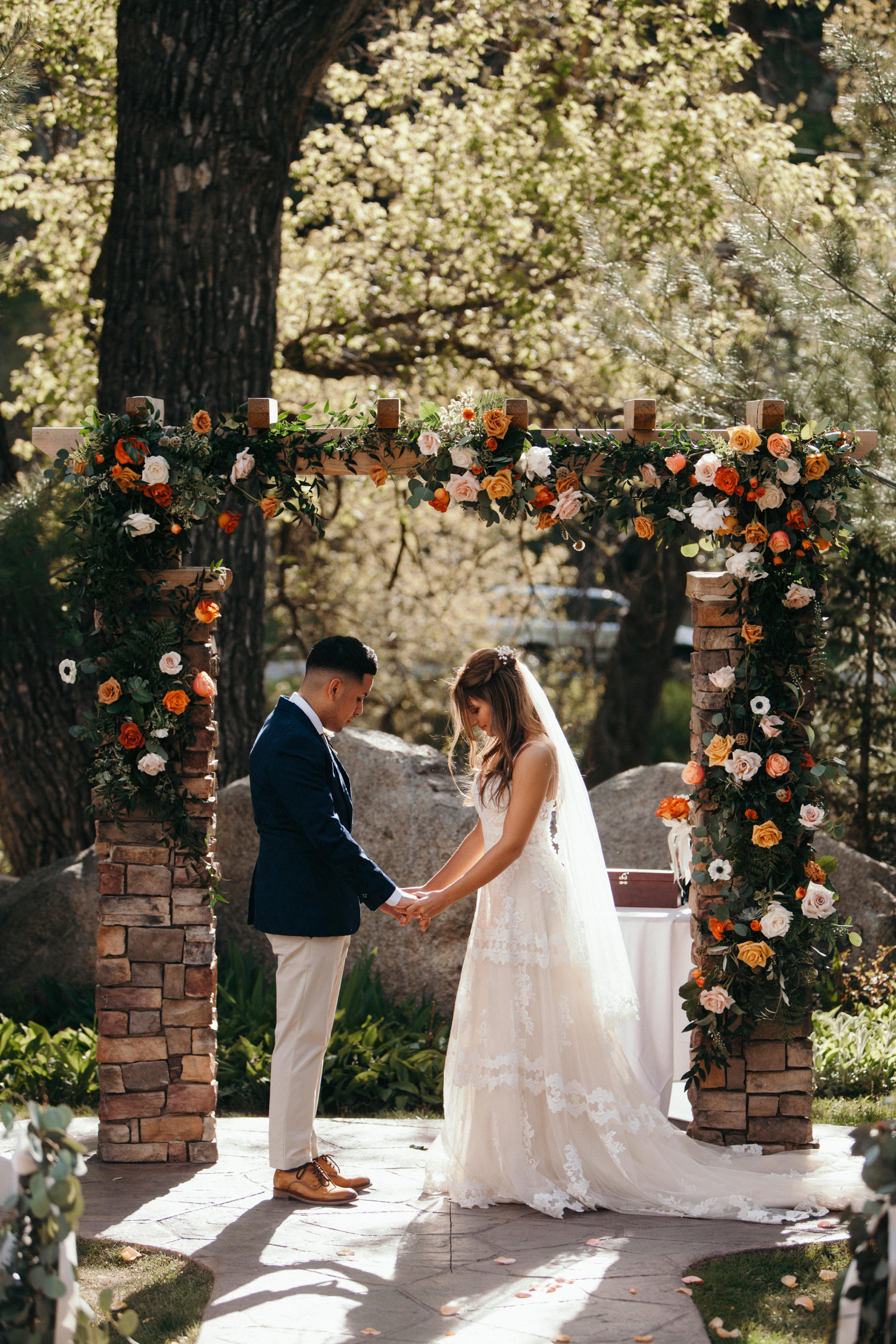 Boulder wedding florals archway